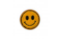 China Felt Fabric Smiley Face Patches Iron On Glitter Chenille Embroidery Patch supplier