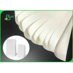Hard Strength 80gsm - 120gsm 610 * 860mm White Kraft Paper In Roll For Bags for sale