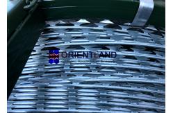 China Razor  Barbed Tape Concertina Coil , Mobile Security Razor Wire Mesh Fencing supplier