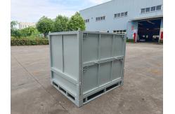 China Q235 Pallet Cage With Steel Sheet Enclosure Load Capacity 2.0 Tons supplier
