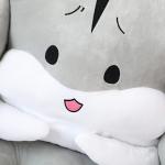 Smooth Feeling One Piece Seat Cushion Cartoon Style Easy Carrying 75 * 60CM