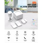 Glomarket Smart Tuya WIFI+GSM Home Security Alarm System Smart Home Burglar Alarm Security Fire Smoke Detect System for sale