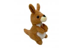 China 22Cm Brown Recording Plush Toy Talking Back Kangaroo Animation Toys supplier