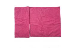 China 220gsm Warp Knitted Red Microfiber Fabric 40x40 Piped 80% Polyester supplier