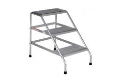 China 2 Or 3 Tread Aluminum Step Stands Material Handling Equipment Fabrication supplier