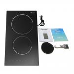 30 Cm Double Ceramic Hob, 2 Rings Glass Ceramic Domino Hob with 2 Zones for sale