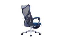 China Computer Office Chair Staff Home Mesh  Lift Swivel Office Chair With Footrest supplier