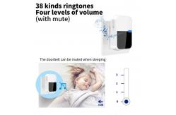 China Low Power Tuya Video Doorbell 180° Night Vision Remote Control Doorbell supplier