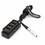 3 Pin Steadicam Zephyr To Multiple Tap Output 4 Port Female D-Tap Splitter Cable For ARRI RED Cameras for sale
