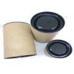 Light Weight Custom Paper Tube With Metal Lid / Biscuit Cookie Packaging Box