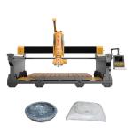 Integrated CNC Bridge Granite Cutting Milling Machine 3400X2000mm Trolley for sale