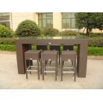 Outdoor Leisure Furniture Sets , Fashion Resin Wicker Bar Set for sale