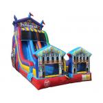 Carnival Double Lanes Inflatable Water Slide Digital Printing Multi Color for sale