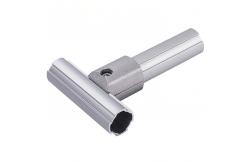 China DY19-01A Anodizing OD19mm Aluminium Pipe for Assembling Pipe Rack System supplier