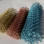 Colourful Surface Aluminum Woven Chain Link Curtain Wire Mesh for sale