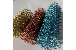 China Colourful Surface Aluminum Woven Chain Link Curtain Wire Mesh supplier