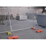 OHSAS Temporary Security Fence 2.1*2.4m 6 Gauge Chain Link Fence for sale