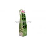 8 Pockets Recyclable Cardboard Floor Display Stands Beautiful Easy Assembly for sale