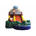 Forest Elephant Animals Commercial Inflatable Water Slides Standard For Kids Under 15 for sale