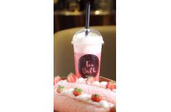 China Pp Smoothie Personalized Plastic Cups With Lids , Personalized Disposable Cups supplier