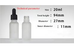 China 5ml Essential Oil Glass Dropper Bottle 100ml Frosted Tincture Bottles supplier