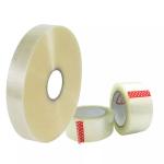 Clear Bopp Tape 1000m 500m Transparent Yellowish Tan Color Bopp Packing Adhesive Tape Rolls for sale
