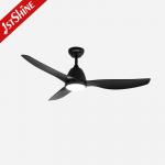 52 Black Design ABS Blades Ceiling Fan With Led Lighting And Remote