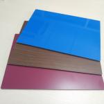Wood Grain Corrugated Composite Panels , Aluminium Composite Panel Grandland Decorative for sale