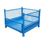 Welded Metal Stillage Pallet With Cage With Mesh Sides And Sheet Steel Base for sale