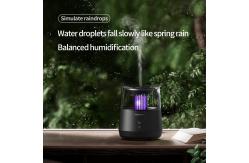 China ABS Raindrop Aroma Fire Flame Humidifier With Less Than 35dB Noise Level supplier