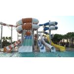 OEM Amusement Equipment Set Fiberglass Water Slide For Swimming Pool for sale