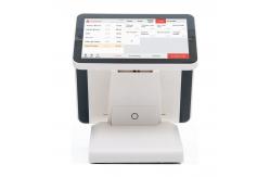 China Angle Adjustable Touchscreen POS Terminal Two Screens Windows / Andriod Version DC 12V supplier