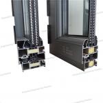 Highly Toughened Aluminum Sliding Window With Polyamide Extrusion Heat Insulation Strip for sale