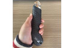 China Rotary Knob Heavy Duty Box Cutter With Snap Off Blade And Locking Mechanism supplier