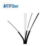 Single Mode Fiber Optic Armored Cable , 1/4 Core Ftth Drop Cable 1km Customized for sale