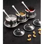 Seasoning Condiment Stainless Steel Spice Jars Canisters Set