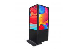 China Floor Standing Double Sided Kiosk , Internet Remote Control Vertical Digital Signage supplier