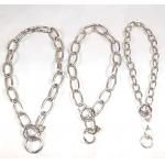 Wholesale 304 Stainless Steel Pet Dog Training P Chain Necklace Dog Collar
