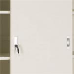 ISO OHSAS Sliding Door One Shelf Metal Office Cupboard