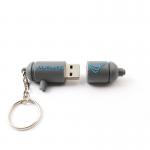 2.0 3.0 Personalised 15MB/S Soft PVC Customized Usb Drives With Keyring for sale