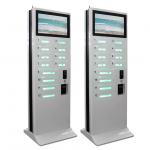 Airport Android Free Charge Cell Phone Charging Stations Kiosks Advertising With 12 Lockers for sale