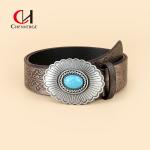 Western Style Cool Girl Custom Metal Belt Buckles Vintage for Women for sale