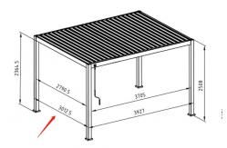 China 4x3m Manual/electric Alu.Louvred Pergola supplier