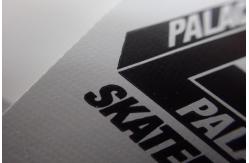 China Flat Cutting Custom Screen Printing Nylon Care Labels For  Bags , Towels supplier