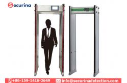 China Government Buildings Check Archway Metal Detector IP65 With Remote Controller supplier