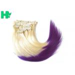 Fashion Womens Synthetic Clip In Hair Extensions Mixed Color Hair Wave for sale
