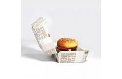 China Eco-friendly Customized Hamburger Box Biodegradable Food Grade Packaging for Sustainable Solutions supplier