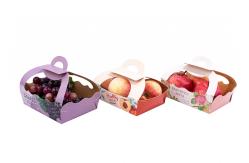 China UPACK 60gsm Cardboard Fruit And Vegetable Packaging Boxes For Apples Grapes supplier