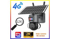 China 6MP PIR Solar Security Camera 4G Human Detection WiFi 12X Zoom Camera supplier