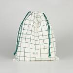 Wholesale Custom Logo Printed Reusable Eco Friendly Cotton Drawstring Bag for sale